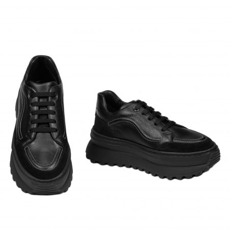 Damen-Sneaker 6074 schwarz kombiniert