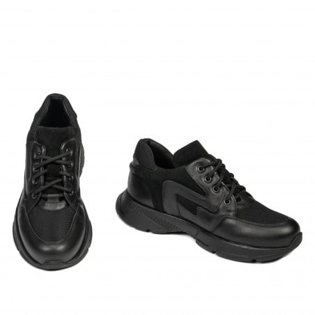 Jugendsportschuhe 8001 schwarz kombiniert