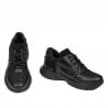Jugendsportschuhe 8001 schwarz kombiniert