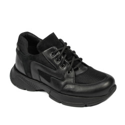 Jugendsportschuhe 8001 schwarz kombiniert