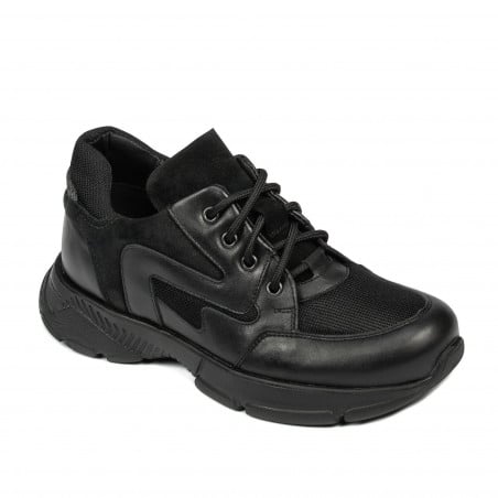 Jugendsportschuhe 8001 schwarz kombiniert