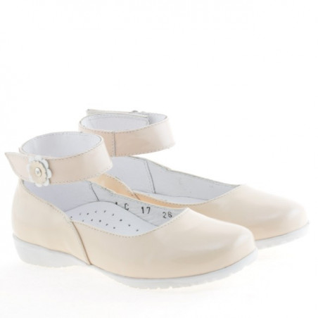 Kleinkinderschuhe 17c Lack Elfenbein