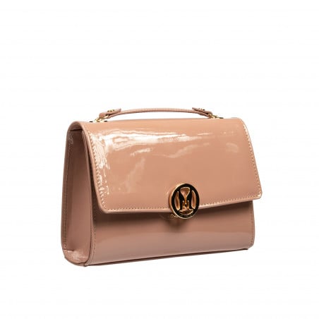 Damentasche Schultertasche 013g Lack Nude