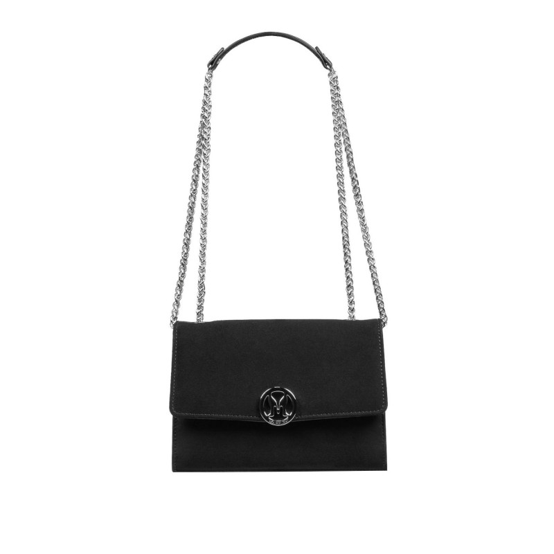 Damentasche Schultertasche 013g 01 schwarz Antilope