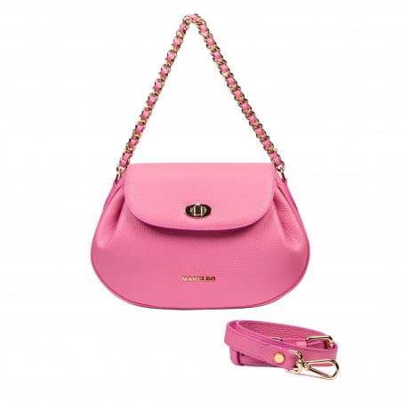 Damentasche Schulter 026g biz pink fuchsia