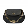 Damentasche Schultertasche 026g Biz Schwarz