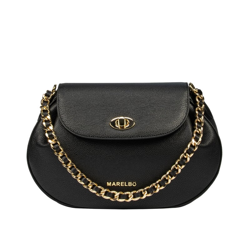 Damentasche Schultertasche 026g Biz Schwarz