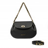 Damentasche Schultertasche 026g Biz Schwarz