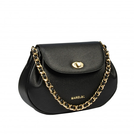 Damentasche Schultertasche 026g Biz Schwarz