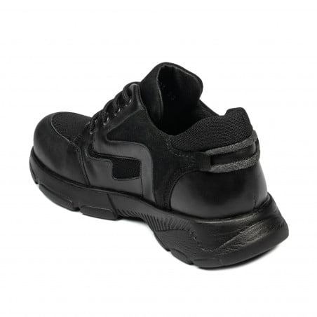 Jugendsportschuhe 8001 schwarz kombiniert