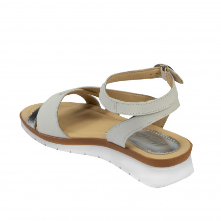 Damen Sandalen 5060 weiß kombiniert
