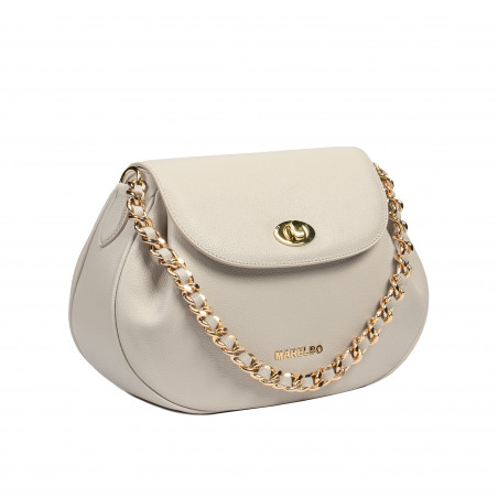 Damen-Schultertasche 026g biz panna