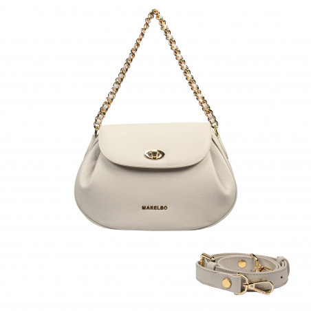 Damen-Schultertasche 026g biz panna
