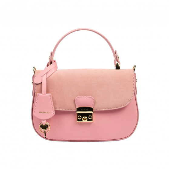 Damentasche Handtasche 022g rose kombiniert