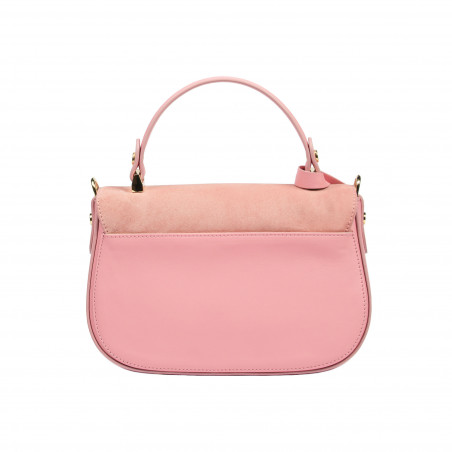 Damentasche Handtasche 022g rose kombiniert