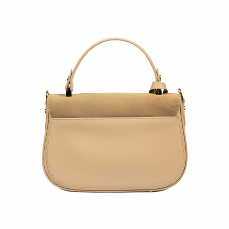 Damengeldbörse Handtasche 022g Beige Latte Kombiniert