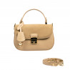 Damengeldbörse Handtasche 022g Beige Latte Kombiniert