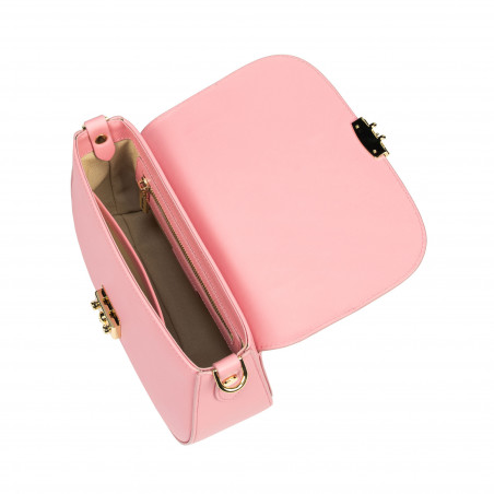 Damentasche Handtasche 022g rose kombiniert