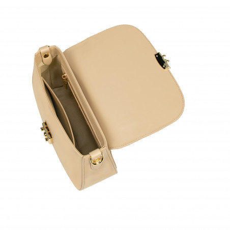 Damengeldbörse Handtasche 022g Beige Latte Kombiniert
