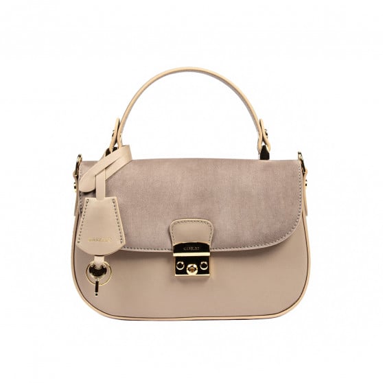 Damentasche 022g taupe kombiniert
