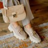 Damengeldbörse Handtasche 022g Beige Latte Kombiniert lifestyle