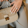 Damengeldbörse Handtasche 022g Beige Latte Kombiniert lifestyle