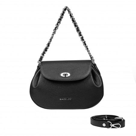 Damentasche Schultertasche 026g 01 biz schwarz