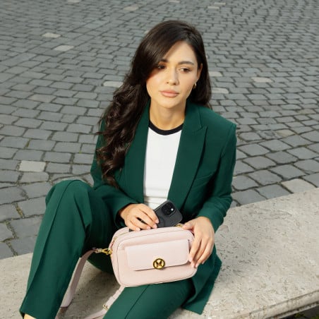Damenhandtasche zum Umhängen 014g puderrosa lifestyle