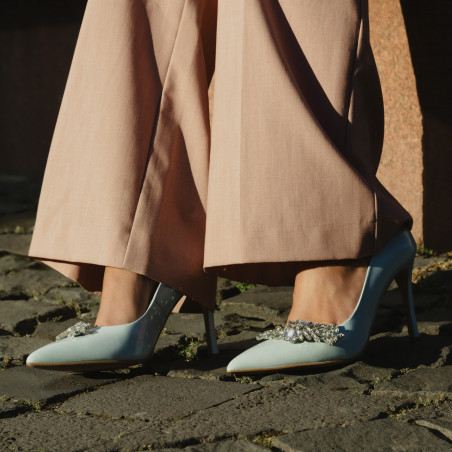 Damen elegante Schuhe 1300 Babyblau lifestyle