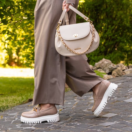 Damentasche für die Schulter 026g biz beige lifestyle
