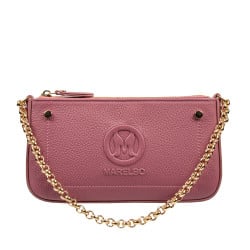 Umhängetasche Damen 024g biz rosa Himbeere
