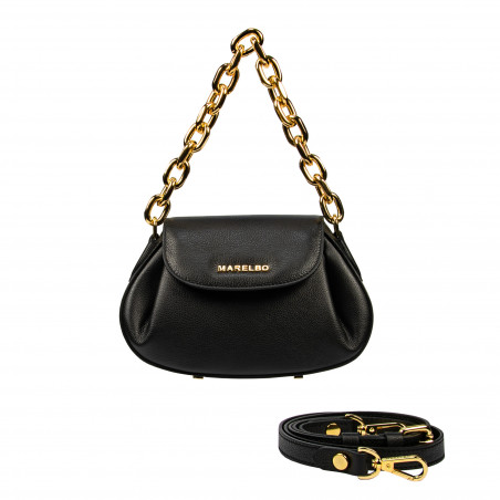 Damentasche Schultertasche 027g schwarz