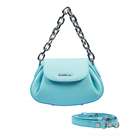 Damentasche Schultertasche 027g 01 Hellblau