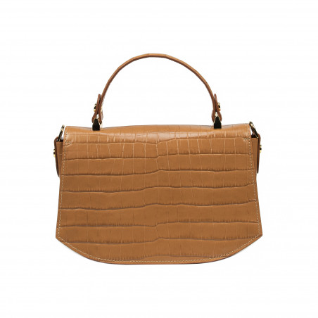 Damentasche 023g Krokodil Braun