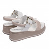 Damen Sandalen 5107 Beige Perlmutt kombiniert