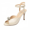 Damensandalen 1329 weiß perlmut