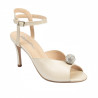 Damensandalen 1329 weiß perlmut