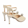 Damensandalen 1329 weiß perlmut