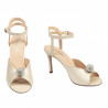 Damensandalen 1329 weiß perlmut