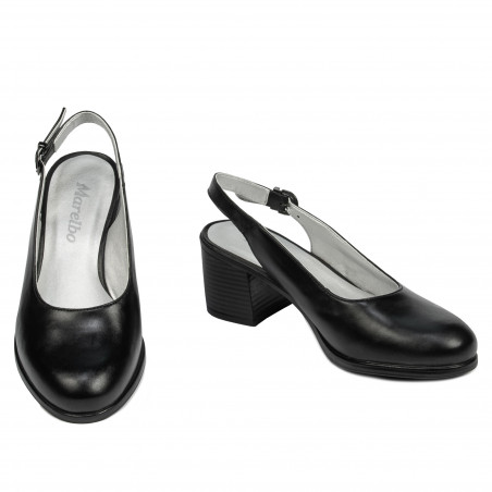 Damensandalen 6075 schwarz