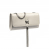 Damenhandtasche Schultertasche 008g 01 hellgrau Kaviar
