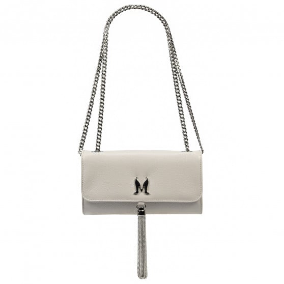Damenhandtasche Schultertasche 008g 01 hellgrau Kaviar Damenhandtasche Schultertasche 008g 01 hellgrau Kaviar