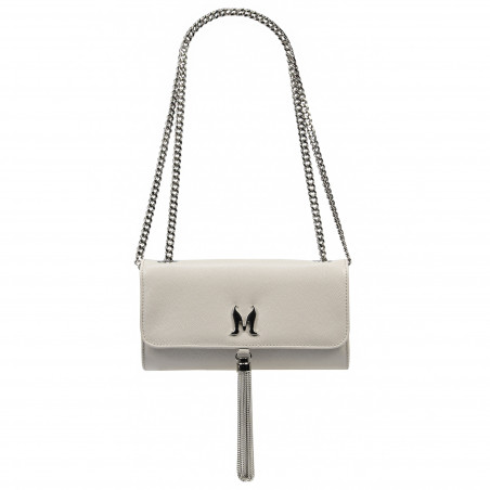Damenhandtasche Schultertasche 008g 01 hellgrau Kaviar