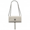 Damenhandtasche Schultertasche 008g 01 hellgrau Kaviar