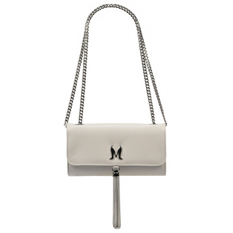 Damenhandtasche Schultertasche 008g 01 hellgrau Kaviar