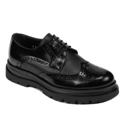 Elegante Herrenschuhe 972 schwarz florantic kombiniert