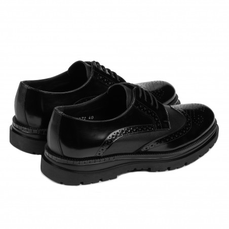 Elegante Herrenschuhe 972 schwarz florantic kombiniert