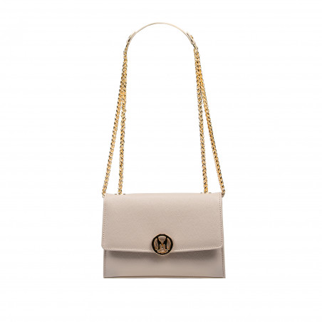 Damentasche Schultertasche 013g Beige Kaviar