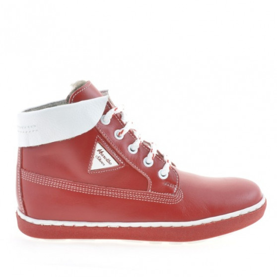 Kinderstiefel 3206 rot+weiß