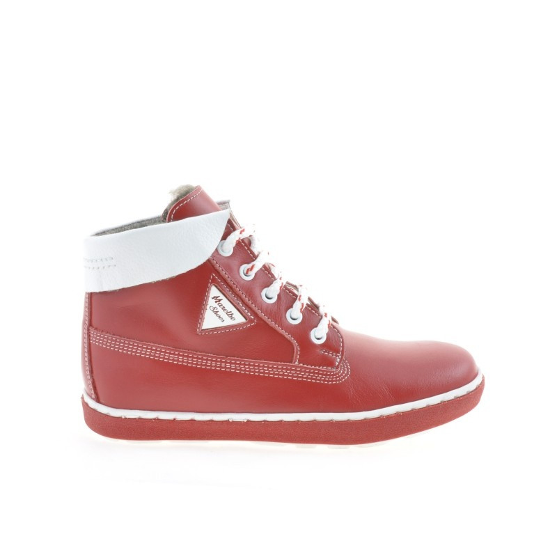 Kinderstiefel 3206 rot+weiß